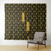 "gold" ginkgo - wandteppich (Beispiel (Horizontal))