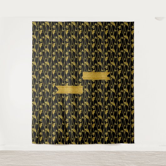 "gold" ginkgo - wandteppich (Vorderseite)