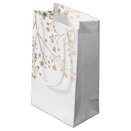 Gold Gipskraut Elegante White Wedding Kleine Geschenktüte