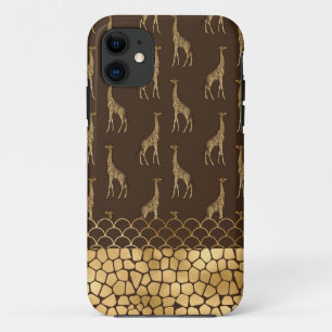 Gold Giraffe African Safari Stilvoller Chic Case-Mate iPhone Hülle