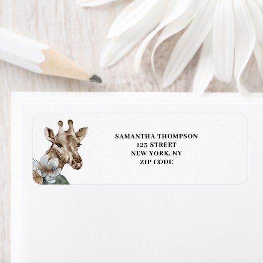 Gold Giraffe Floral (Insitu)