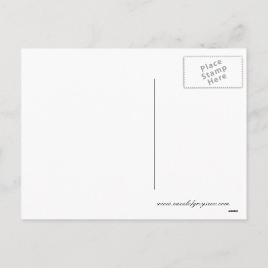 Gold Giraffe & Little Bird Christmas Postkarte (Rückseite)