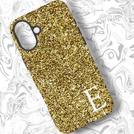Gold Girly Printed Glitzer Stilvoll und Niedlich Case-Mate iPhone Hülle