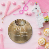 Gold Glam 50 und fabulous Pappteller (Party)