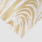 Gold Glam Abstrakte Wirbel Geburtstag Seidenpapier (Detail)