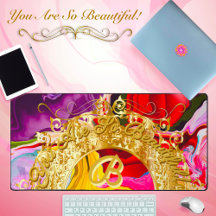 Gold Glam Anfangsbuchstabe B Monogramm Motivation