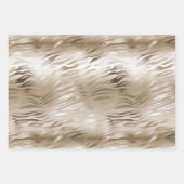 Gold Glam Animal Print Geschenkpapier Set (Vorderseite 2)