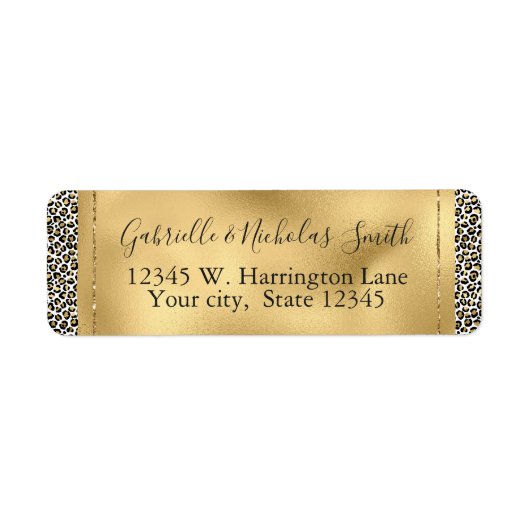 Gold Glam Black Leopard Print (Vorne)