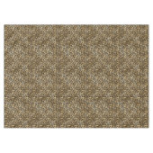 Gold Glam Black Leopard Print Tischdecke (Vorderseite (Horizontal))