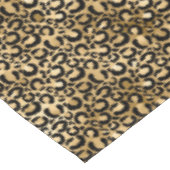 Gold Glam Black Leopard Print Tischdecke (Schrägansicht)