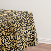 Gold Glam Black Leopard Print Tischdecke (Beispiel)