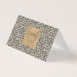 Gold Glam Black Leopard Print Vielen Dank