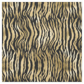 Gold Glam Black Zebra Print Stoff (Nahaufnahme)