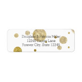 Gold Glam Bokeh Confetti Dots (Vorne)