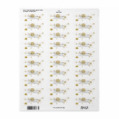 Gold Glam Bokeh Confetti Dots (Vorne)