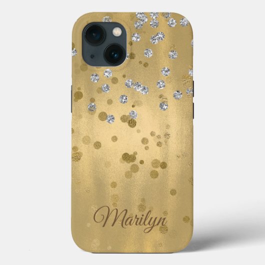 Gold Glam Case-Mate iPhone Hülle (Rückseite)
