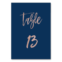 Gold-Glam-Chic-Hochzeitsstimmung in der Marine & R Tischnummer