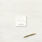 Gold Glam Confetti Bridesmaid Post-it Klebezettel (Auf Schreibtisch)