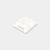 Gold Glam Confetti Bridesmaid Post-it Klebezettel (angewinkelt)