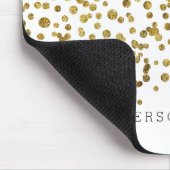 Gold Glam Confetti Mousepad (Ecke)