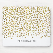 Gold Glam Confetti Mousepad (Vorne)