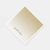 Gold Glam Confetti Ombre Serviette (Ecke)