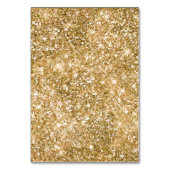 Gold Glam Creme White Tischnummer (Rückseite)