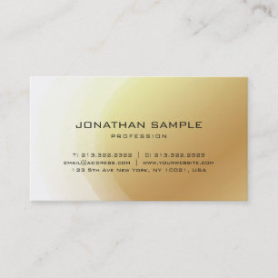 Gold Glam Design Elegant Modern Professionell Schl Visitenkarte