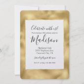 Gold Glam Einladung (Vorderseite)