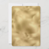 Gold Glam Einladung (Rückseite)