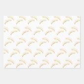 Gold Glam Eyelashes Geschenkpapier Set (Vorderseite 2)