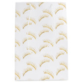Gold Glam Eyelashes Mittlere Geschenktüte (Vorderseite)