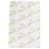 Gold Glam Eyelashes Mittlere Geschenktüte (Rückseite)
