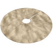 Gold Glam Fleece Weihnachtsbaumdecke (Schrägansicht)
