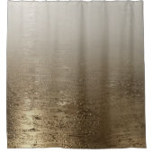 Gold Glam Gilded Brush Moderne Eleganz Duschvorhang (Vorderseite)