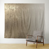 Gold Glam Gilded Brush Moderne Eleganz Wandteppich (Beispiel (Horizontal))