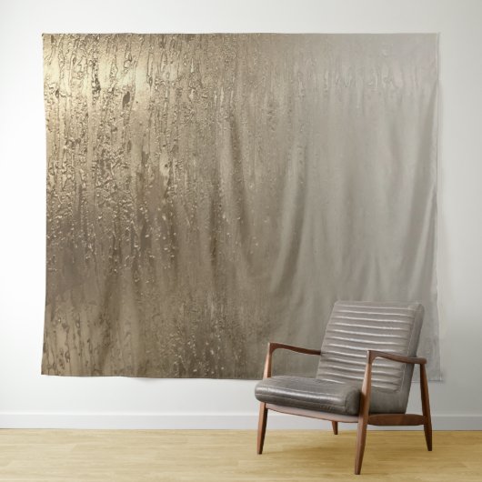 Gold Glam Gilded Brush Moderne Eleganz Wandteppich (Beispiel (Horizontal))