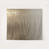 Gold Glam Gilded Brush Moderne Eleganz Wandteppich (Vorderseite (Horizontal))