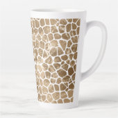 Gold Glam Giraffe Print Milchtasse (Rechts)
