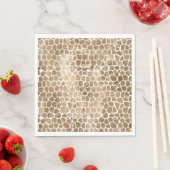 Gold Glam Giraffe Print Serviette (Beispiel)