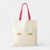 Gold Glam Glitzer Eyelashes Tragetasche (Rückseite)