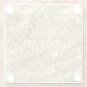 Gold Glam Glitzer Giraffe Print Glasuntersetzer (Rückseite)