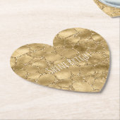 Gold Glam Glitzer Giraffe Print Untersetzer (angewinkelt)