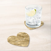 Gold Glam Glitzer Giraffe Print Untersetzer (Vor Ort)