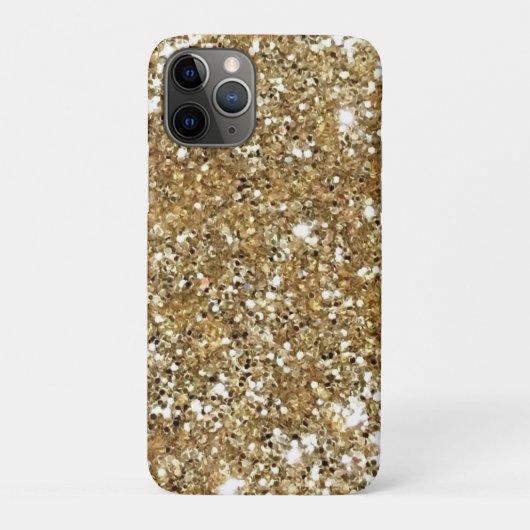 Gold Glam Glitzer Glitzern Phone Case (Rückseite)