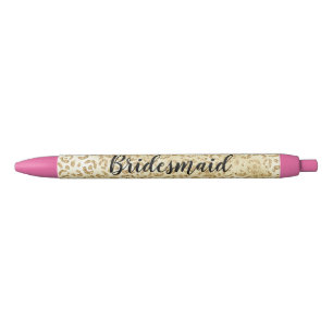 Gold Glam Glitzer Leopard Print Kugelschreiber