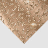 Gold Glam Glitzer Leopard Print Seidenpapier (Detail)
