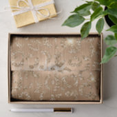 Gold Glam Glitzer Leopard Print Seidenpapier (Geschenk)