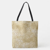 Gold Glam Glitzer Leopard Print    Tasche (Vorderseite)
