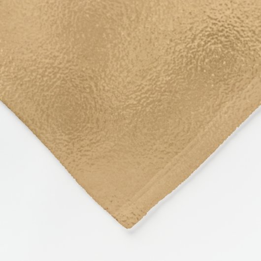 Gold Glam Glitzer Liebe Fleecedecke (Ecke)